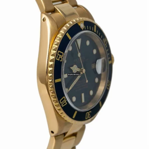 Well Made Fake Rolex Submariner Date 16618 Automatic Movement 42mm Yellow Gold Case Mens/unisex Watch - Image 5
