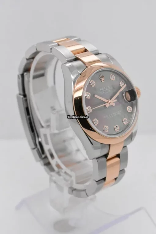 Fantastic Replica Rolex Lady-datejust 178241 Caliber 2235 Automatic Movement 31mm Gold/steel Case Womens Watch - Image 3