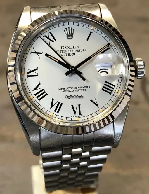 Amazing Replica Rolex Datejust 16014 Automatic Movement 36mm Steel Case Watch - Image 4