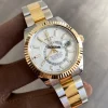 Design Copy Rolex Sky-dweller 326933 Caliber 9001 Automatic Movement 42mm Gold/steel Case Mens/unisex Watch
