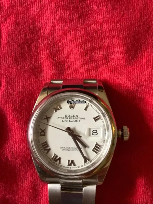 Suitable Fakes Rolex Datejust 126200-0008 Automatic Movement 36mm Steel Case Mens/unisex Watch - Image 12