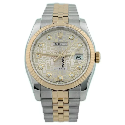 Design Fakes Rolex Datejust 116231 Caliber 3135 Automatic Movement 36mm Gold/steel Case Mens/unisex Watch