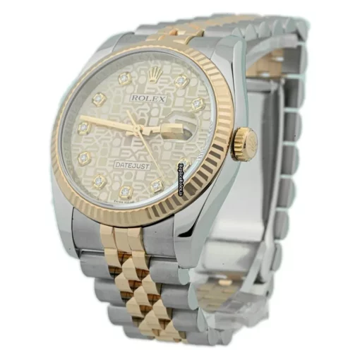 Design Fakes Rolex Datejust 116231 Caliber 3135 Automatic Movement 36mm Gold/steel Case Mens/unisex Watch - Image 2