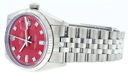 Distinctive Fake Rolex Datejust 16014 Caliber 3035 Automatic Movement 36mm Steel Case Mens/unisex Watch - Image 10