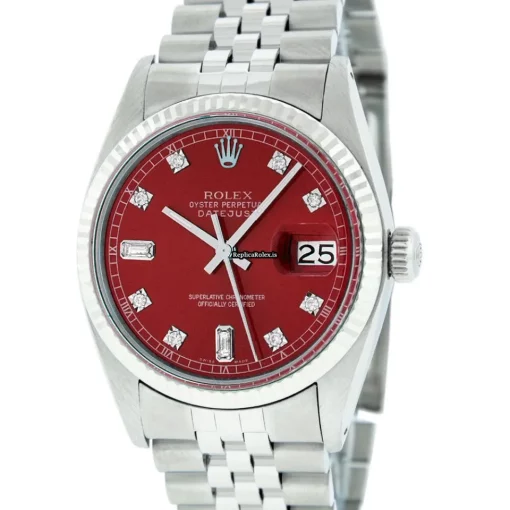 Distinctive Fake Rolex Datejust 16014 Caliber 3035 Automatic Movement 36mm Steel Case Mens/unisex Watch - Image 2