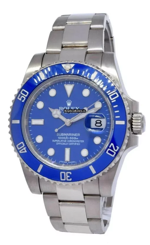 Swiss Replica Rolex Submariner Date 116619 Automatic Movement 40mm White Gold Case Watch - Image 11