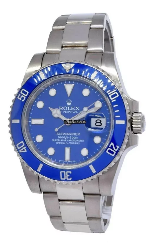 Swiss Replica Rolex Submariner Date 116619 Automatic Movement 40mm White Gold Case Watch - Image 2