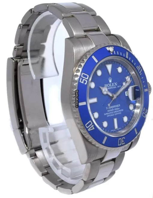 Swiss Replica Rolex Submariner Date 116619 Automatic Movement 40mm White Gold Case Watch - Image 5