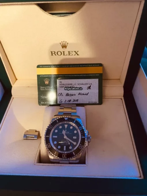 Fabulous Replica Rolex Sea-dweller Deepsea 116660 Caliber 3135 Automatic Movement 44mm Steel Case Mens/unisex Watch - Image 4