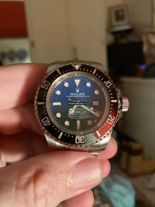Fabulous Replica Rolex Sea-dweller Deepsea 116660 Caliber 3135 Automatic Movement 44mm Steel Case Mens/unisex Watch - Image 6