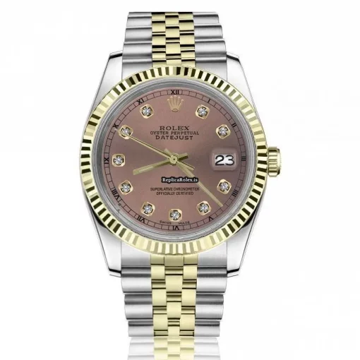 Great Fake Rolex Datejust 16013 Automatic Movement 36mm Gold/steel Case Mens/unisex Watch