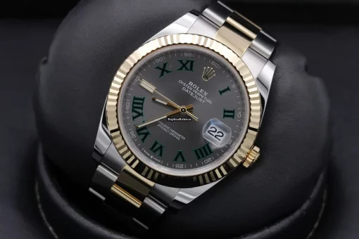 Remarkable Fake Rolex Datejust 126333 41mm Gold/steel Case Watch - Image 10