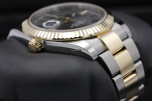 Remarkable Fake Rolex Datejust 126333 41mm Gold/steel Case Watch - Image 4