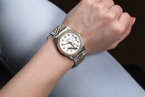 Offering Fake Rolex Datejust 16013 Automatic Movement 36mm Gold/steel Case Mens/unisex Watch - Image 7