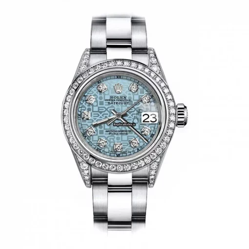 Amazing Replicas Rolex Oyster Perpetual Lady Date 69160 Automatic Movement 26mm Steel Case Womens Watch