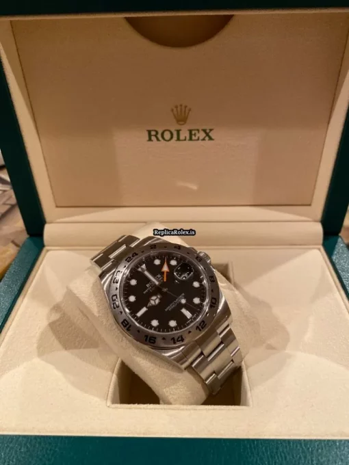 Recommend Fake Rolex Explorer II 216570 Caliber 3187 Automatic Movement 42mm Steel Case Mens/unisex Watch - Image 2