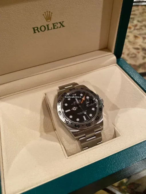 Recommend Fake Rolex Explorer II 216570 Caliber 3187 Automatic Movement 42mm Steel Case Mens/unisex Watch - Image 3