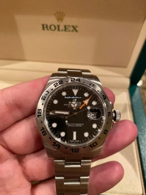 Recommend Fake Rolex Explorer II 216570 Caliber 3187 Automatic Movement 42mm Steel Case Mens/unisex Watch - Image 7