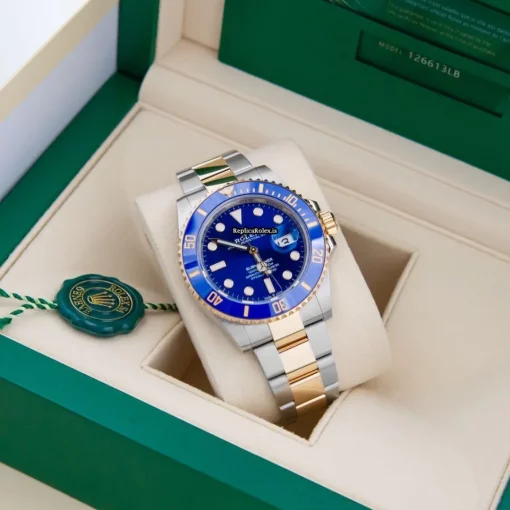 Beautiful Fake Rolex Submariner Date 126613lb Caliber 3235 Automatic Movement 41mm Gold/steel Case Mens/unisex Watch - Image 2