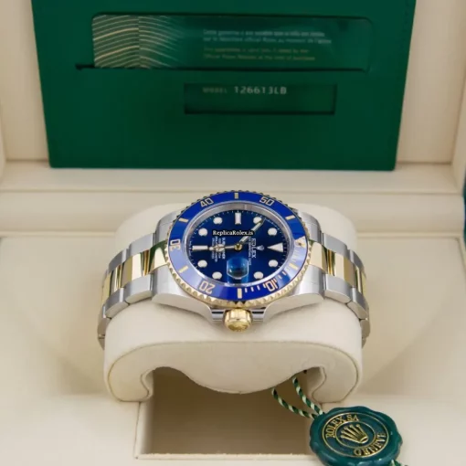 Beautiful Fake Rolex Submariner Date 126613lb Caliber 3235 Automatic Movement 41mm Gold/steel Case Mens/unisex Watch - Image 3