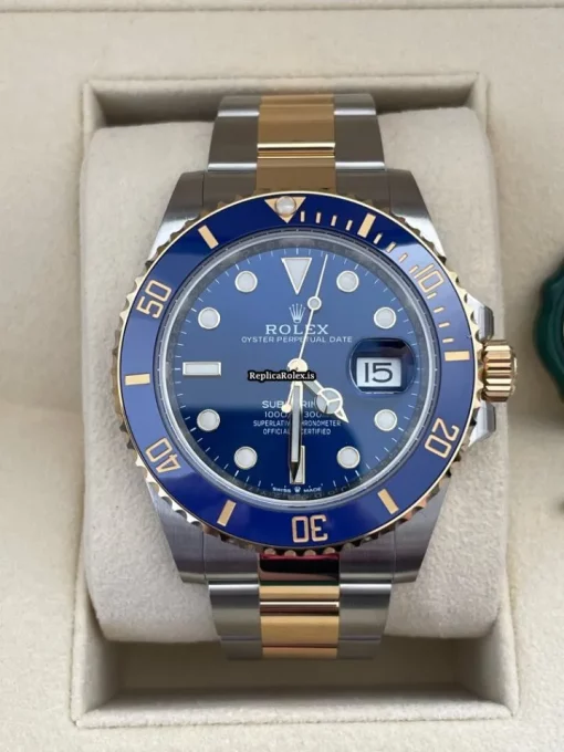 Beautiful Fake Rolex Submariner Date 126613lb Caliber 3235 Automatic Movement 41mm Gold/steel Case Mens/unisex Watch - Image 9