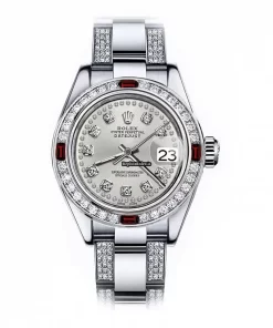 Lovely Replica Rolex Oyster Perpetual Lady Date 69160 Automatic Movement 26mm Steel Case Womens Watch