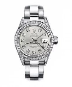 Luxury Replica Rolex Oyster Perpetual Lady Date 69160 Automatic Movement 26mm Steel Case Womens Watch