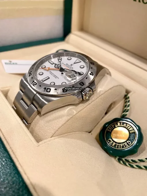 Pleasing Replica Rolex Explorer II 216570 Caliber 3187 Automatic Movement 42mm Steel Case Mens/unisex Watch - Image 4