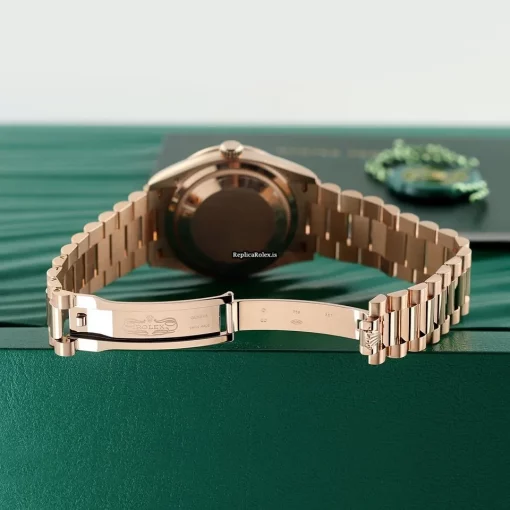 Incredible Replica Rolex Day-date 36 128345rbr Automatic Movement 36mm Rose Gold Case Watch - Image 6