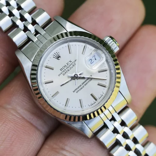 Marvellous Fake Rolex Lady-datejust 69174 Caliber 2135 Automatic Movement 26mm Steel Case Womens Watch - Image 10