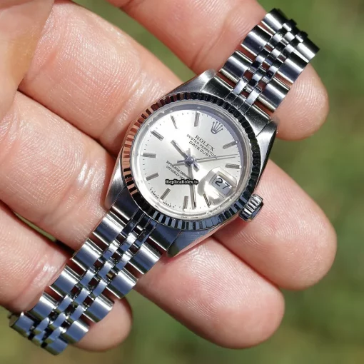 Marvellous Fake Rolex Lady-datejust 69174 Caliber 2135 Automatic Movement 26mm Steel Case Womens Watch - Image 9