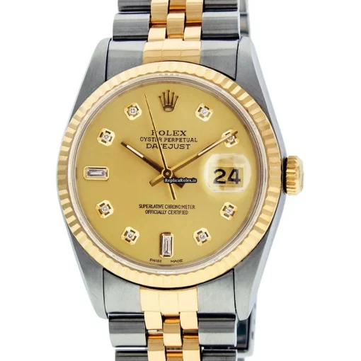 Fantastic Replica Rolex Datejust 16013 Caliber 3035 Automatic Movement 36mm Gold/steel Case Mens/unisex Watch