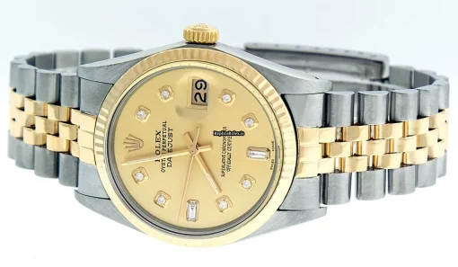 Fantastic Replica Rolex Datejust 16013 Caliber 3035 Automatic Movement 36mm Gold/steel Case Mens/unisex Watch - Image 10