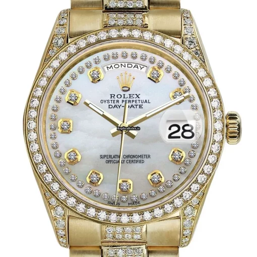 Superior Fake Rolex Day-date 36 18038 Automatic Movement Mens/unisex Watch