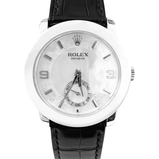 Aaa Fake Rolex Cellini 5240 Manual Winding Movement 35mm Platinum Case Mens/unisex Watch