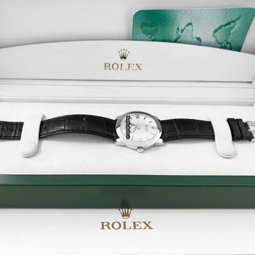 Aaa Fake Rolex Cellini 5240 Manual Winding Movement 35mm Platinum Case Mens/unisex Watch - Image 10