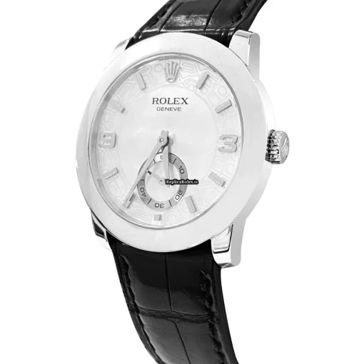 Aaa Fake Rolex Cellini 5240 Manual Winding Movement 35mm Platinum Case Mens/unisex Watch - Image 2