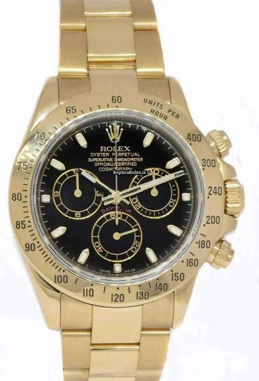 Fantastic Fake Rolex Daytona 116528 Automatic Movement 40mm Yellow Gold Case Mens/unisex Watch