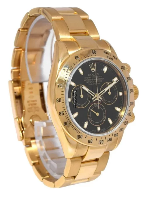 Fantastic Fake Rolex Daytona 116528 Automatic Movement 40mm Yellow Gold Case Mens/unisex Watch - Image 4