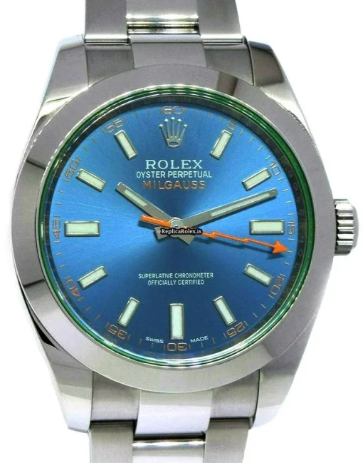 Great Replica Rolex Milgauss 116400 Automatic Movement 40mm Steel Case Mens/unisex Watch - Image 10