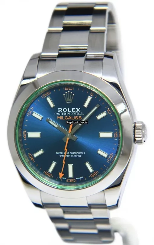 Great Replica Rolex Milgauss 116400 Automatic Movement 40mm Steel Case Mens/unisex Watch - Image 9