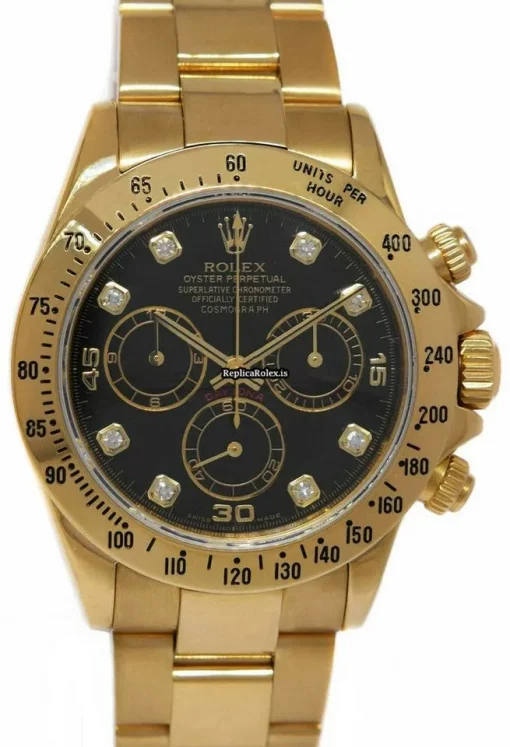 Cool Replica Rolex Daytona 116528 Automatic Movement 40mm Yellow Gold Case Mens/unisex Watch
