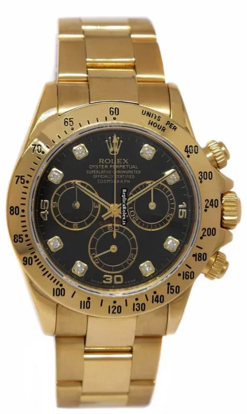 Cool Replica Rolex Daytona 116528 Automatic Movement 40mm Yellow Gold Case Mens/unisex Watch - Image 10