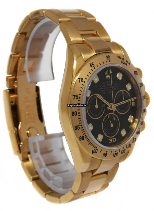 Cool Replica Rolex Daytona 116528 Automatic Movement 40mm Yellow Gold Case Mens/unisex Watch - Image 5