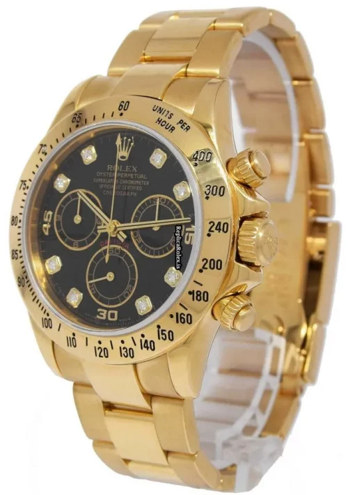 Cool Replica Rolex Daytona 116528 Automatic Movement 40mm Yellow Gold Case Mens/unisex Watch - Image 9