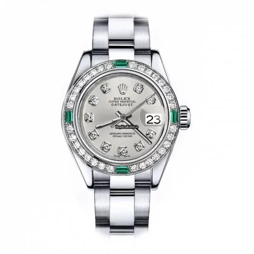 Superb Replica Rolex Oyster Perpetual Lady Date 69160 Automatic Movement 26mm Steel Case Womens Watch
