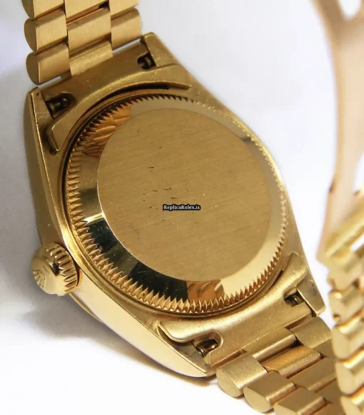 Inexpensive Replica Rolex Lady-datejust 69138 Automatic Movement 26mm Yellow Gold Case Womens Watch - Image 9
