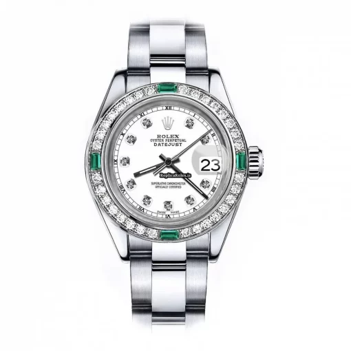 1:1 Replica Rolex Oyster Perpetual Lady Date 69160 Automatic Movement 26mm Steel Case Womens Watch