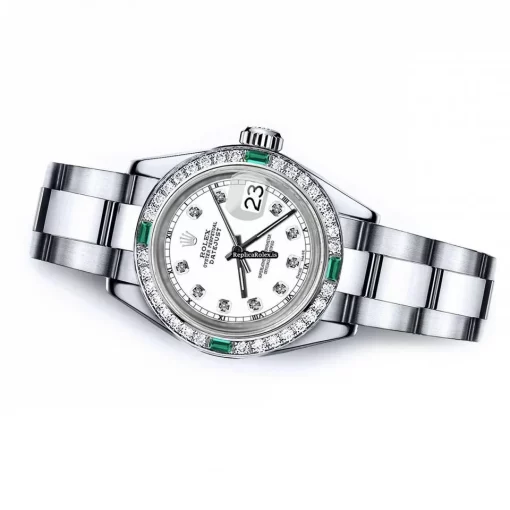 1:1 Replica Rolex Oyster Perpetual Lady Date 69160 Automatic Movement 26mm Steel Case Womens Watch - Image 2