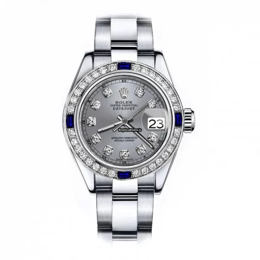 High Quality Replica Rolex Oyster Perpetual Lady Date 69160 Automatic Movement 26mm Steel Case Womens Watch